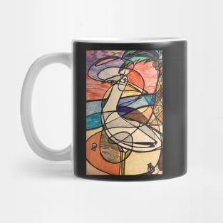 Sea gull scribble scape Mug